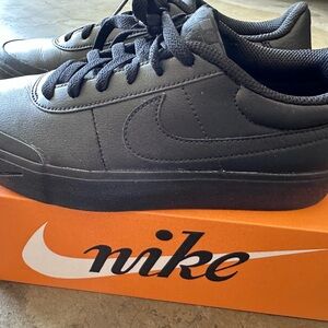 Nike black court shot